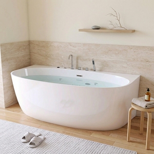 Acrylic Freestanding Whirlpool - FW-M-2003-Contemporary <b>Massage</b> Deep Soaking OEM/ODM for Hospitality Residential Use - Product Image 3