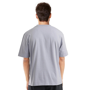 T-shirt décontracté pour homme, coupe ample, en coton et fibre de bambou, épaules tombantes, coupe lourde, style streetwear, personnalisable OEM - Product Image 3