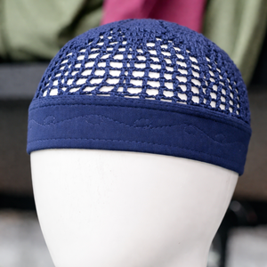 Gorro Kufi Musulmán para Hombre, Diseño Árabe 2025, Ajustable, Informal, Sólido, para Exteriores, 100% Algodón, para las Cuatro Estaciones - Product Image 1