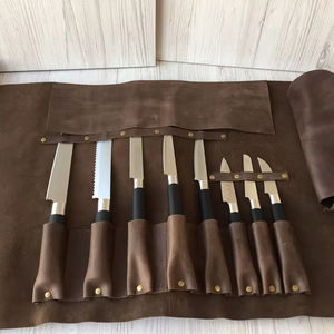 Bolsa de Chef Enrollable de Cuero Vacuno Premium, Resistente a Olores, de Alta Resistencia y Cómoda, con Correa, Modelo LSKR-0118 - Product Image 3