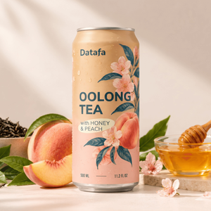Boisson au thé blanc Datafa avec miel et litchi 500ml 100% pur jus frais infusé aromatisé enrichi en vitamine C Vietnam Échantillon gratuit - Product Image 5