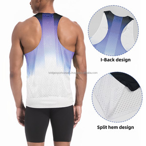 Débardeur pour homme, couleur unie, respirant, pour la salle de sport et l'entraînement - Product Image 6