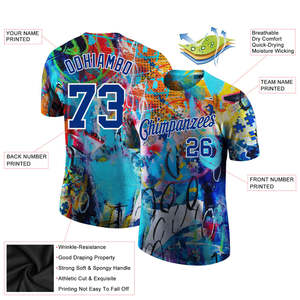 Full Print Sublimation Shirts Premium Quality Polyester Moisture-Wicking UV Protection 180g Men's Flag Custom Design OEM ODM - Product Image 4