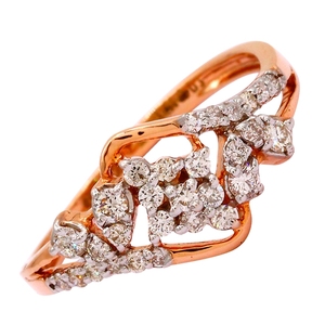 แหวนทองคำและเพชรเพาะเลี้ยงในห้องปฏิบัติการ ได้รับการรับรองจาก IGI INGEMCO เพชรทรงบริลเลียนต์ ฝังแบบหนามเตย สไตล์คลาสสิก ทองคำบริสุทธิ์ 14K สำหรับผู้หญิง จาก Djewels - Product Image 4