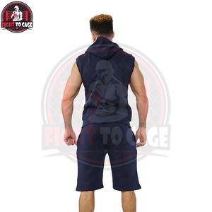 Conjuntos de Ropa Deportiva para Hombre Otoño 2026, Ropa de Gimnasio, Servicio OEM ODM, Nueva Tendencia, Logotipo Personalizado, Sudadera sin Mangas y Pantalones Cortos - Product Image 2