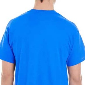 Camisetas de Hombre de Color Azul Claro, de Alta Calidad, Lisas, Extra Grandes, con Diseño de Logotipo Personalizado, de Algodón, de Manga Corta y Cuello Redondo - Product Image 5