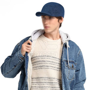 Chapeaux en jean en tissu de coton durable, best-sellers, design élégant et décontracté, respirants, pour toutes les saisons - Product Image 5
