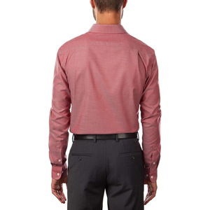 เสื้อเชิ้ตผู้ชายแขนยาว Dusty Rose Clean Front ผ้าฝ้ายพรีเมียม ทรงเข้ารูป ระบายอากาศได้ดี ทนทาน เหมาะสำหรับธุรกิจ - Product Image 2