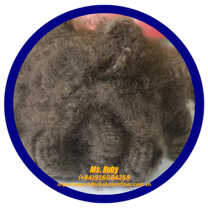 ของตกแต่งบ้านจากโรงงานโดยตรง ผ้าห่มและหมอนของเล่นวัสดุโพลีเอสเตอร์ Vikohasan ใยซิลิโคนกลวงรีไซเคิลสีน้ำตาล 7D HS - Product Image 4