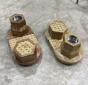 Vente en gros 2024 nouveau Moyen-Orient arabe best-seller bois et rotin brûleur d'encens arabe mubkhara brûleur d'encens décoration de la maison - Product Image 2