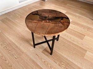 <b>Epoxy</b> <b>Table</b> Handmade Natural Wood Resin <b>Coffee</b> <b>Table</b> Rustic Luxury Living Room Centerpiece Natural Grain Finish - Product Image 1