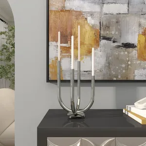 Handmade Iron Candle Holder Decorative Home Accent Export Manufacturer for Global Importers Wholesalers and RetailersIron & <b>Wood</b> - Product Image 6