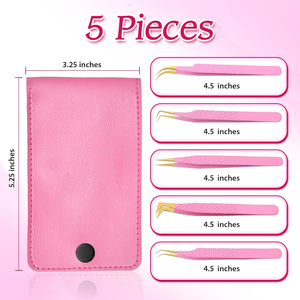 Pince à cils en acier inoxydable avec logo personnalisé pour extensions de cils, outil professionnel d'extension de cils 959 - Product Image 5
