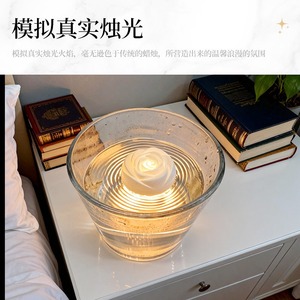 TOOWIN Rose Floating Electronic Candle Lamp Led Christmas Candle Romantic Valentine'S Day Confession Prop - Product Image 5