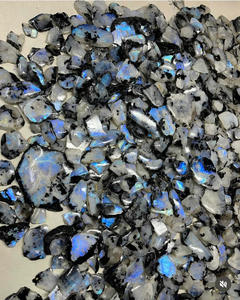 Pierre de lune naturelle tranche lâche pierre précieuse Cabochon poli mélange forme toutes tailles cristal Cabochon bijoux pendentif fabrication pierre précieuse - Product Image 2