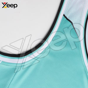 Maillot de basketball sans manches respirant en polyester, impression par transfert thermique, personnalisable, haute qualité, pour hommes adultes, vente chaude, OEM - Product Image 2