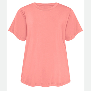 T-shirt décontracté en coton pour femme, col rond, manches courtes, coupe classique, pour usage quotidien - Product Image 1