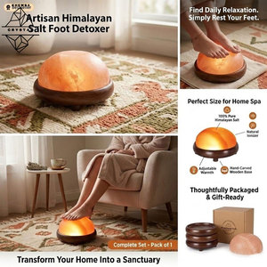 Lámpara de Sal del Himalaya para Decoración de Mesa, Diseño de Cristal Tallado, Luz Cálida - Product Image 5