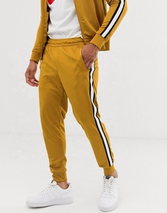 Conjunto Deportivo para Hombre Color Mostaza, Sudadera con Cremallera de Manga Larga, Bolsillos Laterales, Ropa Deportiva Informal, Transpirable, con Capucha, Corte Regular - Product Image 2