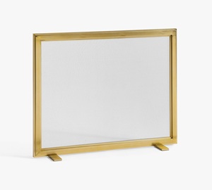 Écran de cheminée en métal au design rustique en forme de bois de cerf avec grille anti-étincelles robuste, protection de foyer autoportante, finition noire - Product Image 4