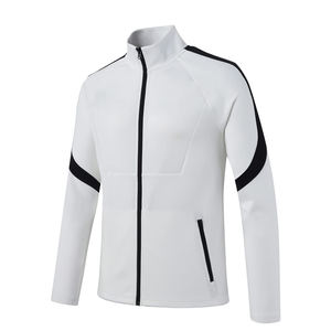 Ensemble de survêtements en polyester à col montant de haute qualité, design de logo personnalisé, respirant, léger, pour hommes, pour la remise en forme et l'entraînement - Product Image 3