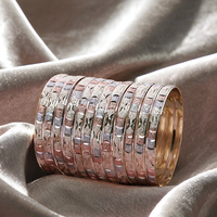 Vente en gros Bracelets de formation plaqués or 3 tons, Ensemble de bracelets remplis d'or multicolore, Bracelets de mode, Ensemble de bracelets en laiton tricolores.