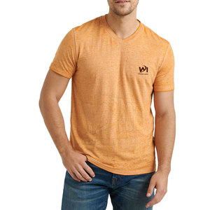 Camiseta de Cuello en V para Hombre con Logotipo Personalizado al por Mayor, 100% Algodón, Cuello Redondo, Corte Holgado, Servicio OEM Personalizado, Camiseta de Cuello en V de Color Sólido - Product Image 1