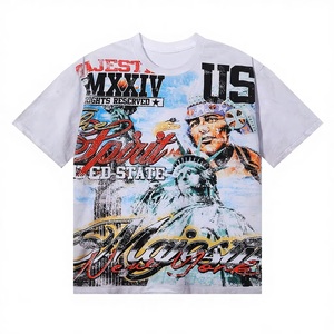 High Quality Polyester/Cotton Blend Graphic T-<b>Shirt</b> <b>Y2K</b> Oversize Streetwear Designer Vintage MAJESTIK Men's Breathable T-<b>shirt</b> - Product Image 2