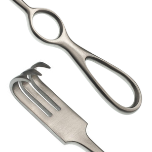 Retractor Quirúrgico Volkman de 8 1/2 Pulgadas, Tres Puntas Afiladas, Retractor de Tejidos Manual de Acero Inoxidable - Product Image 6