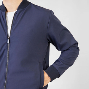High Quality Custom <b>Men's</b> Winter Bomber Jacket Wholesale New Design Hooded Stand Collar Front Pocket Eco-Friendly Breathable - Product Image 3