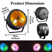10 pièces seulement 1694 $ Projecteur LED Par matriciel rétro RGB 200W pleine couleur avec contrôle DMX512 pour discothèque, DJ, fête, événement