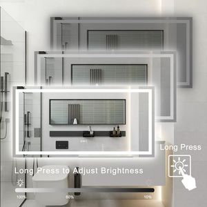 Specchio LED da Bagno Antiappannamento e Dimmerabile 72" X 36" - Product Image 4