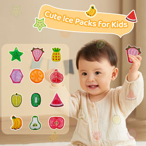 Manik-manik Gel desain buah kustom dapat digunakan kembali kulkas Microwave kartun paket dingin panas untuk dewasa & anak-anak penghilang stres kecemasan - Product Image 1