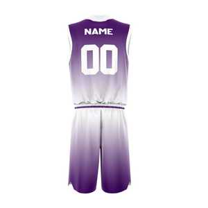 Tenues d'équipe de sublimation aux couleurs unies, style uniforme de basketball le plus vendu, design d'équipe personnalisé réversible, design populaire - Product Image 3