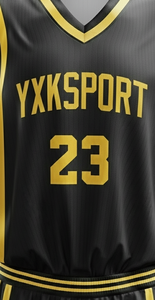 Uniformes de basket-ball en gros 2026 |   Maillots respirants et légers en polyester imprimé à 100 % avec col en V |   Équipe professionnelle sans manches - Product Image 5
