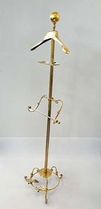 New Design Vintage Iron Valet <b>Stand</b> Metal Suit Rack Standing Clothes Tree Tripod Base Luxury Bedroom Bathroom Customized Single - Product Image 3