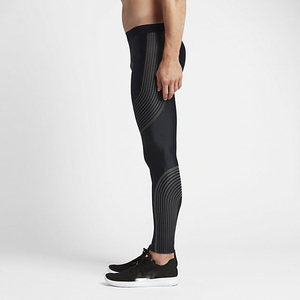 <b>Mens</b> Slim Fit High Waist Lightweight Compression Trousers Polyester Stretch <b>Gym</b> Running Training Performance Athletic <b>Pants</b> - Product Image 3