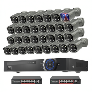 ระบบกล้องวงจรปิดภายนอกอาคารแบบ PoE 32 ช่องทาง ความละเอียด 8MP สำหรับระบบเฝ้าระวัง ขายส่ง - Product Image 2