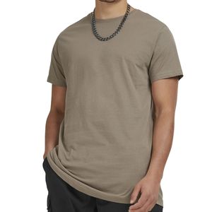 T-shirt en coton 200 GSM personnalisé en gros, OEM ODM, pour homme, coupe ample, col rond, couleur unie, décontracté, manches courtes - Product Image 5