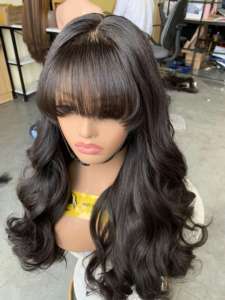 Perruques de fermeture frontale de vague naturelle de luxe 100% Extensions de cheveux humains du Vietnam dans toutes les couleurs Style de cheveux vietnamiens de haute qualité - Product Image 2