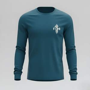 Camiseta de Manga Larga para Hombre, Estilo Casual, Personalizada, 100% Algodón, Cuello Redondo, Talla Grande, Alta Calidad 2026, RIVIAN ATLANTIC - Product Image 2