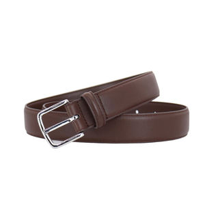 Ceinture en cuir de vachette de haute qualité pour hommes, avec boucle en alliage classique, décontractée, confortable, à sangle réglable, de style oversize - Product Image 2