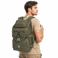Mochila de Senderismo Personalizada en Color Verde Oliva Oscuro con Múltiples Compartimentos, Gran Capacidad, Marca Privada, Proveedor Premium
