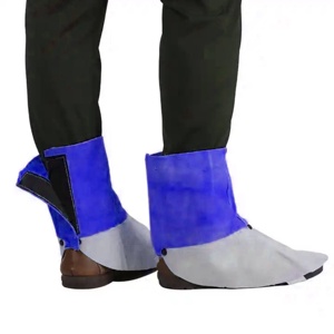 Premium Quality Cowhide Split Leather CE Certified Industrial Welding Gaiters Safety Shoe Covers Spark Protection Heat Resistant - Product Image 6
