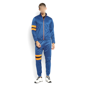 Colourblocked High Neck Sports Wear <b>Joggers</b> Hooded Sportswear Full Zipper Good Quality Unique Design Men Wear Tracksuits - Product Image 1
