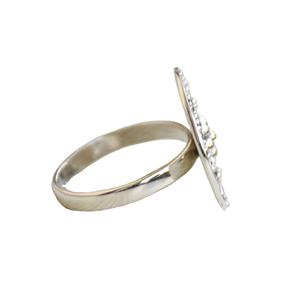 ต่างหูที่ซับซ้อนด้วยพลอยอัญมณีล้ำค่าชุบโรเดียมและทำด้วยมือเครื่องประดับคุณภาพสูง - Product Image 4