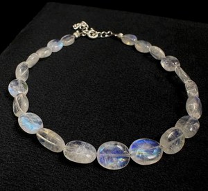 Natural Rainbow Moonstone Smooth Oval Gemstone Beads <b>Bracelet</b> 8x10MM Handmade Minimalist <b>Beaded</b> <b>Bracelet</b> for Women Fashion Bulk - Product Image 2