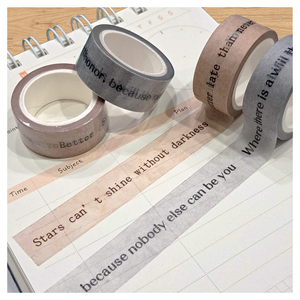 เทป Washi ทำเทปตกแต่ง Washi พร้อมคำพูดโลโก้ของคุณเอง - Product Image 1