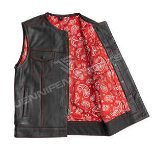 Veste de moto classique en cuir véritable conçue pour les motards qui recherchent une veste robuste, durable et élégante pour les trajets courts et longs. - Product Image 3