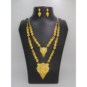 Saudi Arabia India Middle East Jewelry <b>Gold</b> Plated Long Necklace Earring <b>Set</b> Alloy Wedding <b>Set</b> indian <b>jewellery</b> <b>sets</b> for women - Product Image 4